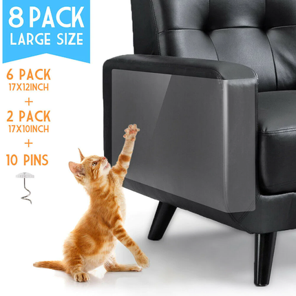 Cat Scratch Furniture Protector 8 Pack, Couch Protector for Cats – image 4