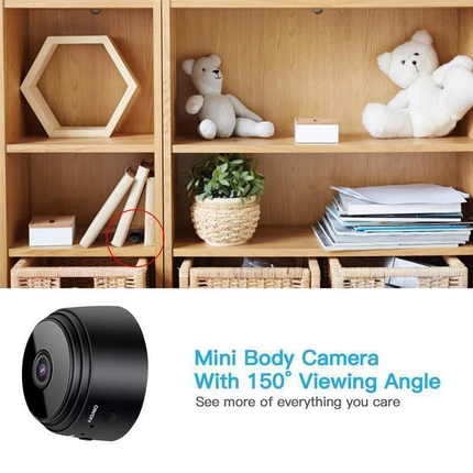 Mini Security Camera WiFi 1080P, Magnetic Home Security Camera with Night Vision