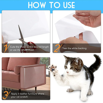 Cat Scratch Furniture Protector 8 Pack, Couch Protector for Cats – image 8