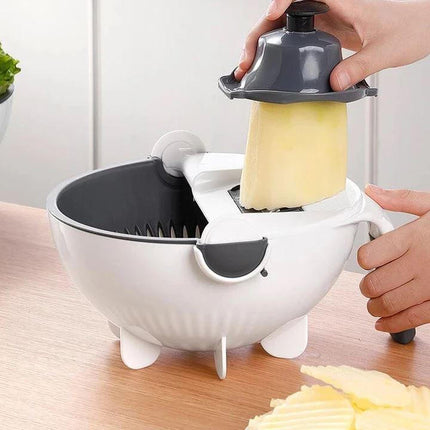 Vegetable Chopper 7 in 1, Food Chopper with Detachable Bowl and Drainer – image 6