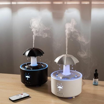Cool Mist Humidifier with Rain Sounds, Ultrasonic Humidifier with 7 Color LED Light