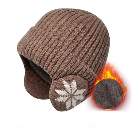 Beanies with Ear Flaps, Plush Lined Knit Beanie for Men and Women – image 14
