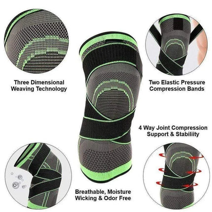 Knee Sleeves, Knee Compression Sleeve with Patella Strap – image 4