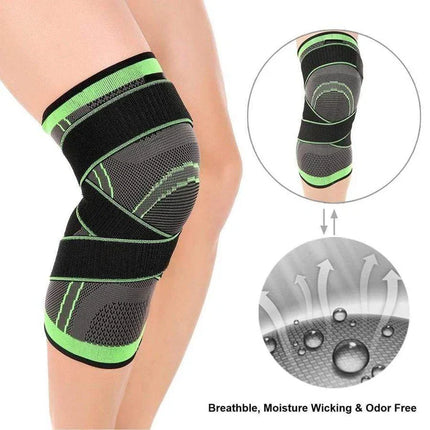 Knee Sleeves, Knee Compression Sleeve with Patella Strap