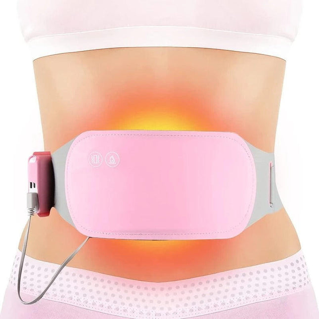 Menstrual Heating Belt, Heating Pad for Period Cramps with Heat and Vibration, Wearable Heating Pad for Cramp Relief