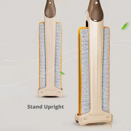 Mop and Broom Self Wringing, Double Sided Microfiber Mop with 360 Spin Head and Telescopic Pole – image 4