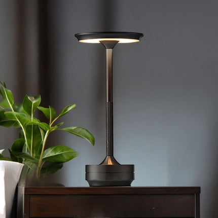 Cordless Table Lamp, Bedroom Lamp with Touch Dimming and Three Color Temperatures