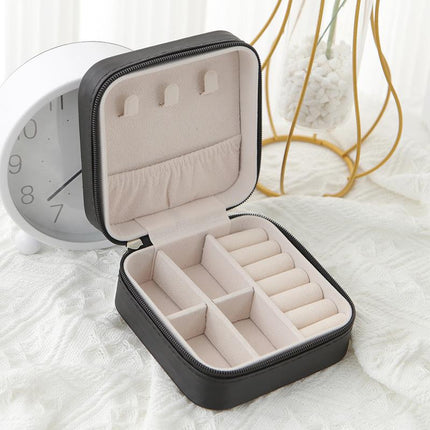 Jewelry Box for Travel, Small PU Leather Jewelry Organizer for Rings – image 5
