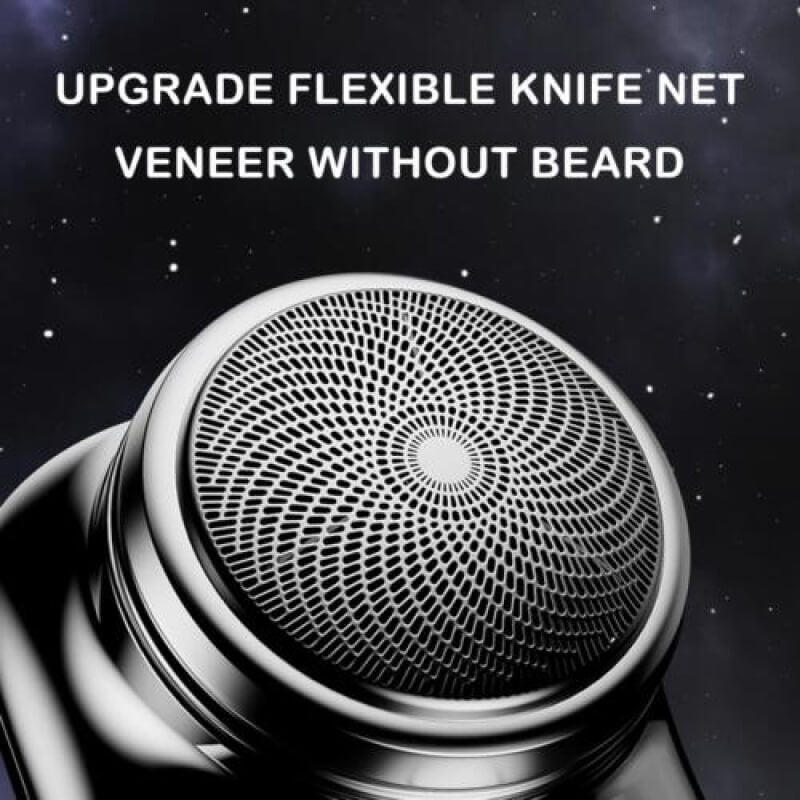 Tuzwa Electric Shaver for Men – 6 Stainless Steel Blades, 7200 RPM Motor, Wet & Dry Use, USB Rechargeable & Aluminum Body
