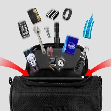 Bike Handlebar Bag with Touchscreen Phone Pocket, Waterproof Bike Bag – image 6