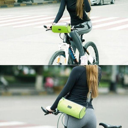 Bike Handlebar Bag with Touchscreen Phone Pocket, Motorcycle Handlebar Bag with Shoulder Strap – image 7