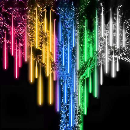 Outdoor Christmas Lights, Meteor Shower Snowfall Garland Lights Set of 8 – image 4