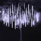 Outdoor Christmas Lights, Meteor Shower Snowfall Garland Lights Set of 8, LED Christmas Tree Lights for Holiday Decor
