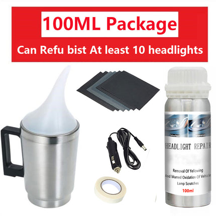 Headlight Restoration Kit with UV Coating, Car Detailing Kit for Foggy Headlight Fix – image 6