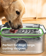 Tuzwa 10L Dog Water Fountain – 2.6 Gallon 304 Stainless Steel Automatic Pet Fountain with 5-Layer Filter, Quiet Pump & Low-Water Shutoff