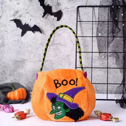 Trick or Treat Bags for Kids, Pumpkin Halloween Treat Bag with Straps – image 10