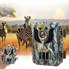 Trail Camera with Infrared Night Vision, Hunting Camera, Waterproof Camera for Wildlife with Camouflage Design