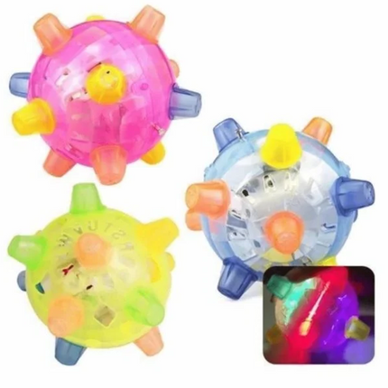 Dog Ball, Interactive Dog Toys with LED Light and Sound, Jumping Ball for Dogs, Vibrating Dog Mental Stimulation Toy