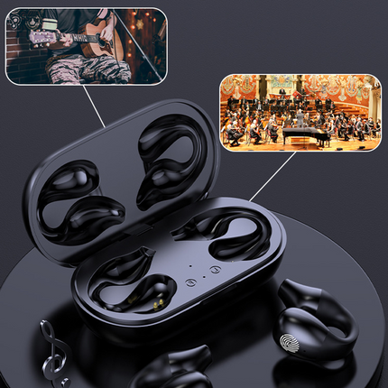 Open Ear Bluetooth Headphones, Clip On Wireless Headphones with LED Display – image 12
