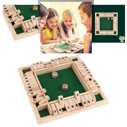 Dice Games, Wooden Tabletop Games for 2 to 4 Players