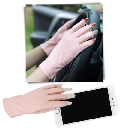 UV Protection Gloves for Women, Breathable Cotton Gloves for Touchscreens – image 13