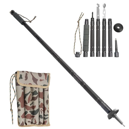 Trekking Pole, Collapsible Aluminium Hiking Pole with Tungsten Tip – image 4