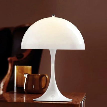 Mushroom Lamp with Retro Danish Design, Side View