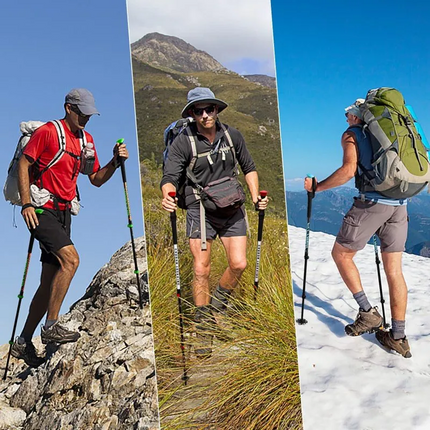 Trekking Pole, Adjustable Hiking Stick with Compass and Tool Kit – image 5