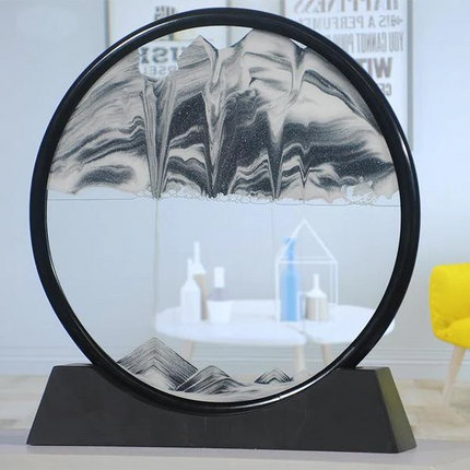Moving Sand Art, Deep Sea Sandscape Art in Lead Free Glass