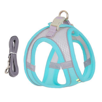 No Pull Dog Harness and Leash Set for Small Dogs, Adjustable Cat Harness