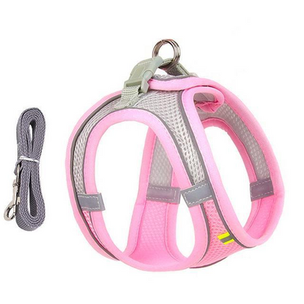 No Pull Dog Harness and Leash Set for Small Dogs, Reflective Dog Harness Vest XXS to L