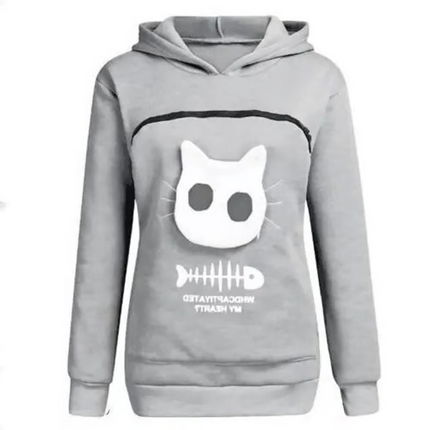 Cat Hoodie with Cuddle Pouch, Cozy Hoodie for Winter – image 5