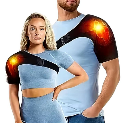 Heated Shoulder Brace for Heat Therapy, Adjustable Shoulder Support Brace