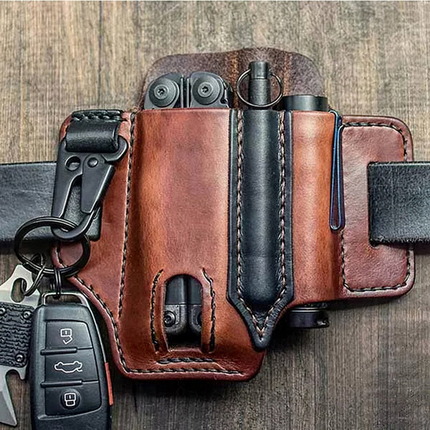 Leather Belt Bag, Camping and Riding – image 4