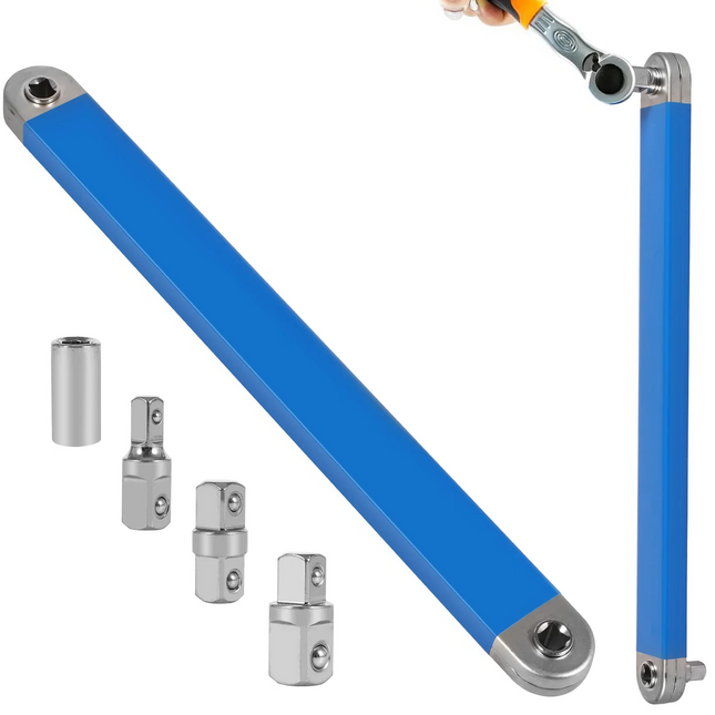 Universal Extension Wrench Tool, High Carbon Steel Wrench for Tight Spaces, Chain Drive Tool for Mechanics