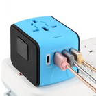 Universal Travel Adapter with 4 USB Ports, International Plug Adapter for 150+ Countries, Compact Travel Power Adapter