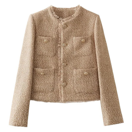 Versatile Elegant Jacket for Women, Lightweight Polyester Layer for Casual and Formal Wear, All Season Outerwear in Sizes XS to L