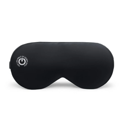 Heated Eye Mask for Dry Eyes, Rechargeable Eye Massager with 3 Heat Settings and Vibration, Silk Hot Compress Eye Mask