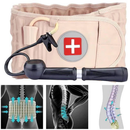 Lumbar Support Belt for Back Pain Relief, Inflatable Spinal Decompression Belt