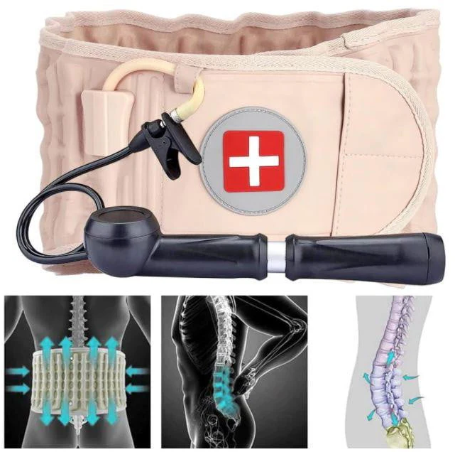 Lumbar Support Belt for Back Pain Relief, Inflatable Spinal Decompression Belt