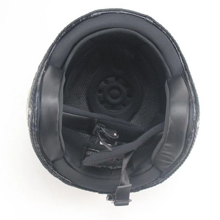 Scooter Helmet M-XXL, Front View with Goggles