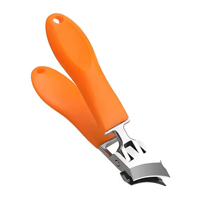 Wide Jaw Nail Clipper with Anti-Splash Catcher, Heavy Duty Stainless Steel Toenail Clippers for Thick Nails