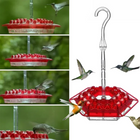 Ant Proof Hummingbird Feeder with 30 Bee Resistant Ports, Dishwasher Safe Hummingbird Feeder, Hanging Bird Feeder