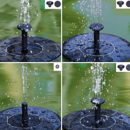 Bird Bath Fountain Pump, Solar Water Pump with 4 Nozzles – image 4