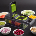 Vegetable Slicer, Multifunctional Vegetable Cutter with Stainless Steel Blades, Vegetable Chopper and Food Slicer