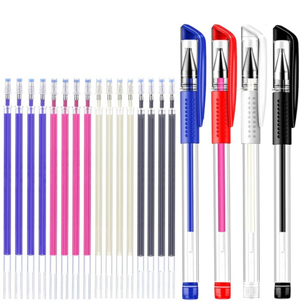 Heat Erasable Fabric Pens, 16 Pack Fabric Marking Pens for Sewing, Disappearing Ink Pens that Iron Off