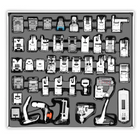 Sewing Machine Presser Feet 42 Piece Set with Invisible Zipper Foot and Roller Foot, Sewing Machine Accessories