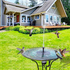 Bird Bath Fountain Pump, Floating Solar Fountain for Garden Water Circulation