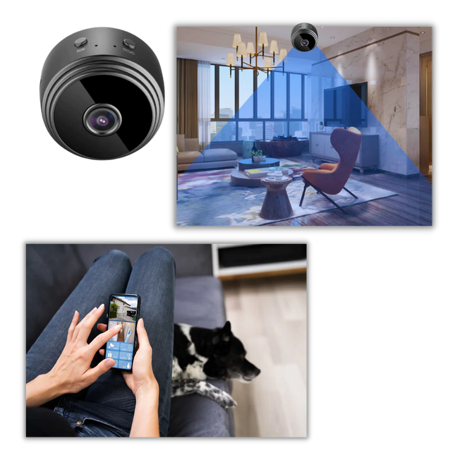 Mini Security Camera Wireless, Home Security Camera with Night Vision
