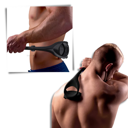 Back Shaver Tooth Shaped for Smooth Skin, Back Hair Shaver for Wet and Dry Shaving, Waterproof Body Shaver